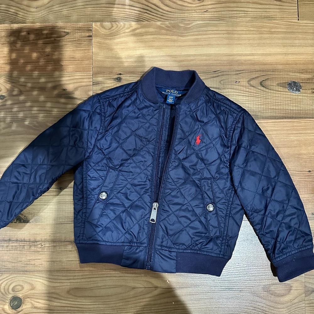 Polo by Ralph Lauren Kids Dark Blue Quilted Puffer Jacket